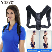 Load image into Gallery viewer, YOSYO Brace Support Belt Adjustable Back Posture Corrector Clavicle Spine Back Shoulder Lumbar Posture Correction