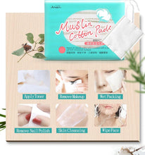Load image into Gallery viewer, KINEPIN Soft Cotton Pads Skin Care Makeup Remover Cleansing Wipes Nail Art Polish Pads 2 Differently Textured Surfaces 200pcs