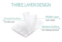 Load image into Gallery viewer, KINEPIN Soft Cotton Pads Skin Care Makeup Remover Cleansing Wipes Nail Art Polish Pads 2 Differently Textured Surfaces 200pcs