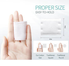Load image into Gallery viewer, KINEPIN Soft Cotton Pads Skin Care Makeup Remover Cleansing Wipes Nail Art Polish Pads 2 Differently Textured Surfaces 200pcs