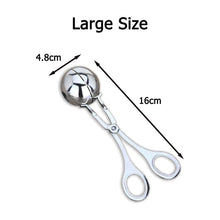 Load image into Gallery viewer, Meatball Maker Tool Clip Newbie Non Stick Stuffed Meat Ball Spoon Shaper Cooking Scoop Stainless Steel Kitchen Accessories