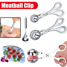 Load image into Gallery viewer, Meatball Maker Tool Clip Newbie Non Stick Stuffed Meat Ball Spoon Shaper Cooking Scoop Stainless Steel Kitchen Accessories