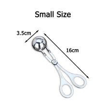 Load image into Gallery viewer, Meatball Maker Tool Clip Newbie Non Stick Stuffed Meat Ball Spoon Shaper Cooking Scoop Stainless Steel Kitchen Accessories