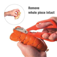 Load image into Gallery viewer, Stainless Steel Seafood Scissors Lobster Fish prawn peeler Shrimp Crab Seafood Scissors Shears Snip Shells Kitchen seafood Tools