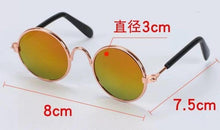 Load image into Gallery viewer, Pet Products Lovely Vintage Round Cat Sunglasses Reflection Eye wear glasses For Small Dog Cat Pet Photos Props Accessories