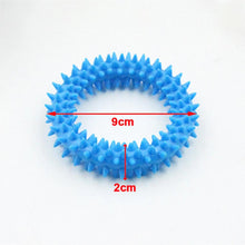 Load image into Gallery viewer, Dog Biting Ring Toy Dog Soft Rubber Molar Toy Pet Bite Cleaning Tooth Toy Increase The Intelligence Of Pets Tool Pet Products