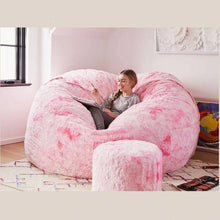 Load image into Gallery viewer, 7FT 183cm Fur Giant Removable Washable Bean Bag Bed Cover Comfortable Living Room Furniture Lazy Sofa Coat

