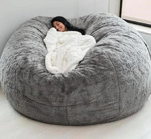 Load image into Gallery viewer, 7FT 183cm Fur Giant Removable Washable Bean Bag Bed Cover Comfortable Living Room Furniture Lazy Sofa Coat
