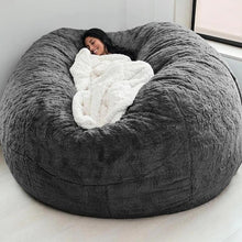 Load image into Gallery viewer, 7FT 183cm Fur Giant Removable Washable Bean Bag Bed Cover Comfortable Living Room Furniture Lazy Sofa Coat
