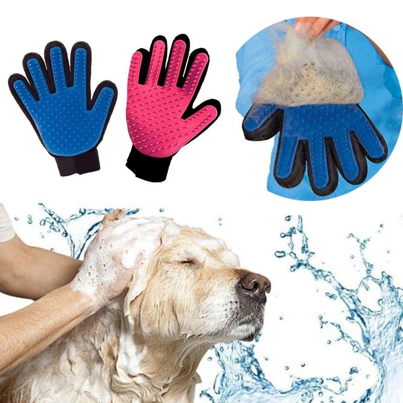 guante para gato dog Grooming Glove pet products mascotas cat Deshedding Hair Remove Cleaning Puppy Massage dla psa gatos perros