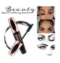 Load image into Gallery viewer, Thick makeup Mascara 4D mascara, dense silk, long curled, waterproof, anti sweat, 24h, non staining, silicone gel head mascara
